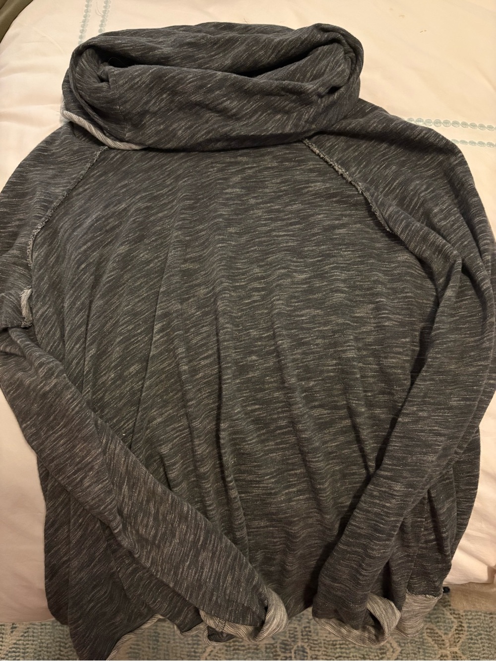 Women’s free people  Charcoal Gray Lightweight Cowl Neck  top